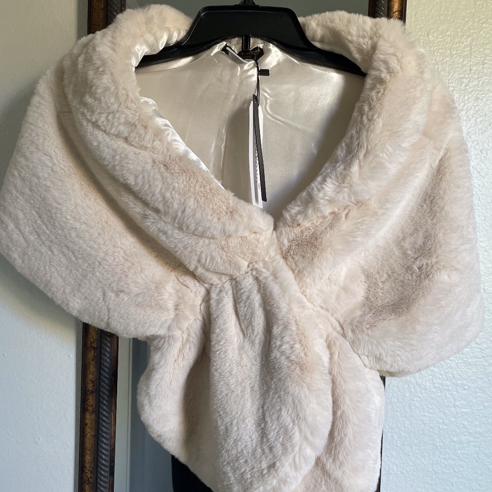 Faux Fur Wrap Shawl